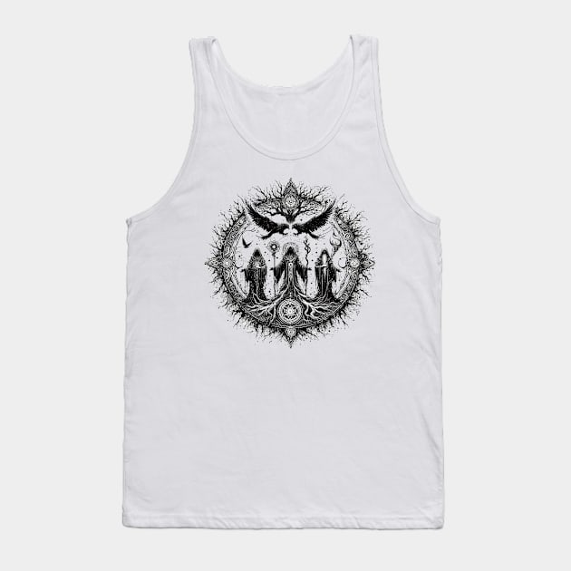 Druid ink art Tank Top by TaevasDesign